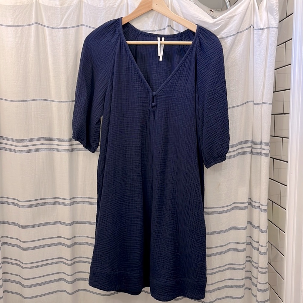Cotton gauze house dress